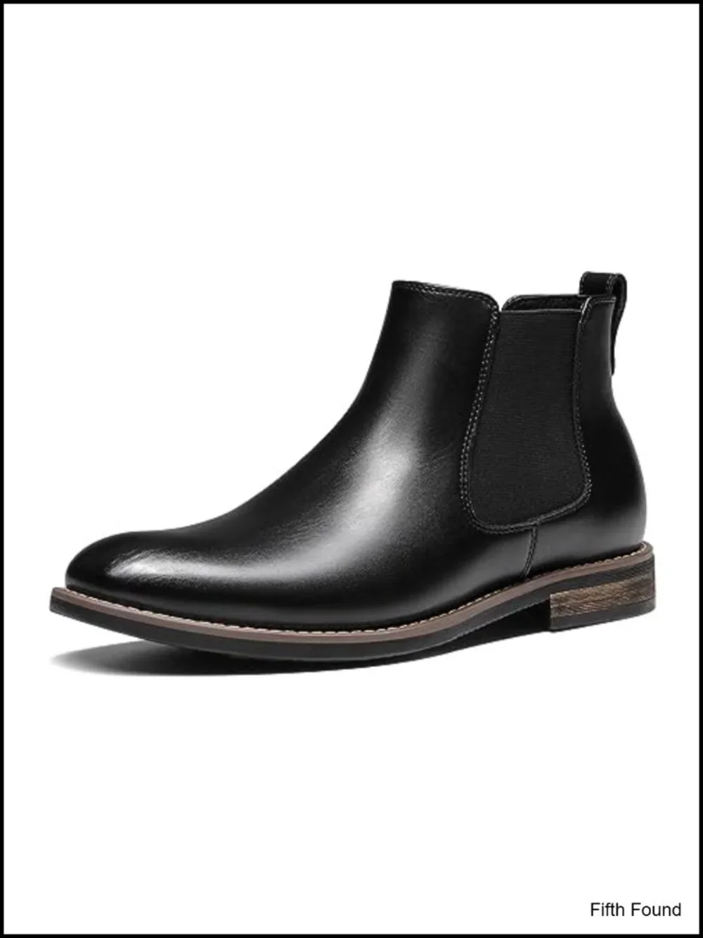 Men's Suede Leather Chelsea Ankle Boots - Slip On Round Toe